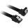 Sharkoon Kabel   SATA III 90° sleeve  0,45m         schwarz