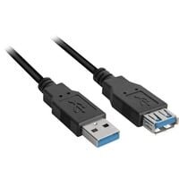 Sharkoon Kabel USB 3.0 Verlängerung  1,0m           schwarz