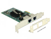 DELOCK PCI Express x1 Karte 2 x RJ45 Gigabit LAN i82576