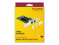 DELOCK PCI Express x1 Karte 2 x RJ45 Gigabit LAN i82576