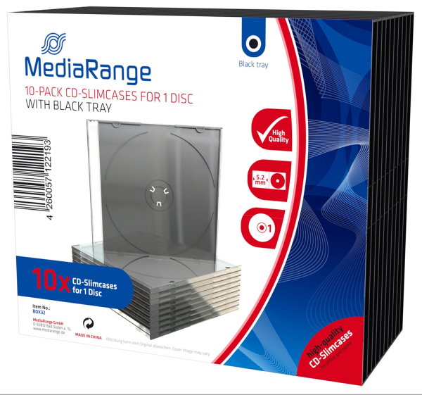 MediaRange CD/DVD 10xSlimCase