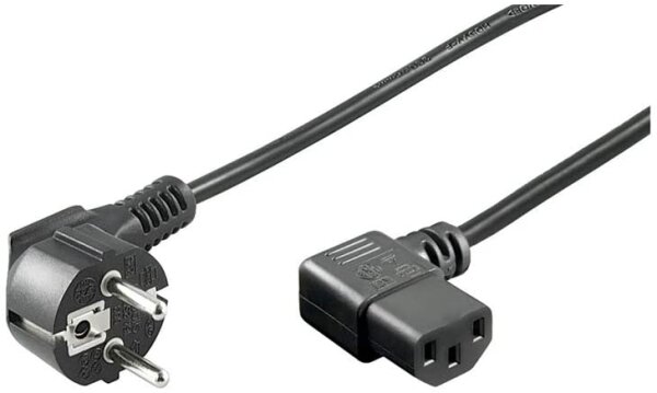 Goobay Netzkabel 1.5m schwarz