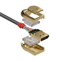 LINDY DisplayPort Kabel Gold Line 8K60Hz bzw 4K120Hz 2m