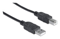 Manhattan USB2.0A/B 5m schwarz