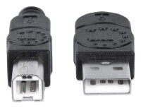 Manhattan USB2.0A/B 5m schwarz