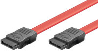 Goobay SATA 6Gb/s 7pin Kabel 50cm gerade rot/schwarz