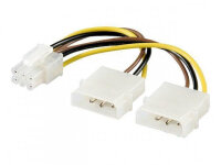 Goobay 2x 4pin->PCIe 6pin 15cm