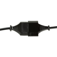 Logilink Netzkabel Euro CEE 7/16 Stecker zu Dose, 2m schwarz