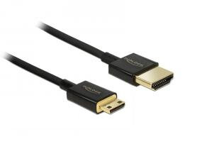 DELOCK HDMI Kabel Ethernet A -> mini C St/St 0.50m 3D 4K sli