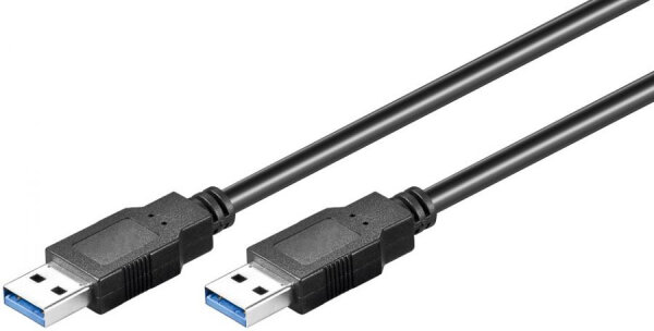 Goobay USB 3.0 Kabel Typ-A/Typ-A 1.8m schwarz