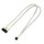 Nanoxia Kabel 3-Pin Y-Kabel, 30 cm, weiß