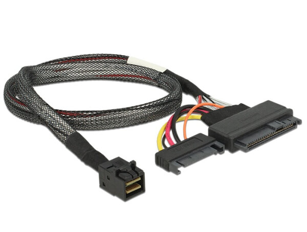 DELOCK Kabel SFF-8643 -> U.2 SFF-8639 + SATA 15Pin 0.50m