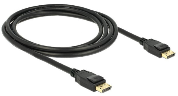 DELOCK Displayport Kabel DP -> DP St/St 2.00m schwarz 4K