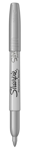 Sharpie Metallic Marker 1.4mm silber 12 Stück in Schachtel