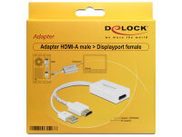 DELOCK HDMI Adapter A -> Displayport St/Bu 4K...