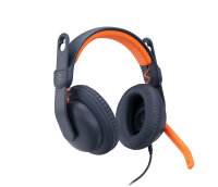 LOGITECH Headset Zone Learn USB-C Over-Ear, blau, orange