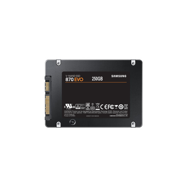 250GB Samsung 870 EVO 2.5" SATA 6Gb/s