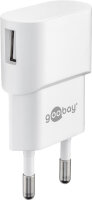 Ladegerät USB A 1-fach weiss USB Steckernetzteil,...