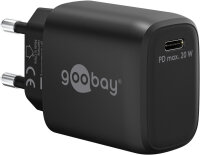 Ladegerät USB C 1-fach schwarz PD USB...