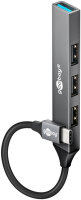 GOOBAY Slim 4-Port USB-Hub USB-C -> USB-A, 5Gbit/s