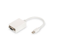DIGITUS DisplayPort Adapterkabel 0.15m weiß