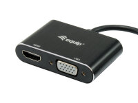Equip USB 3.0 auf VGA+HDMI Adapter 1920x1080/60Hz 15cm...