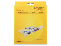 DELOCK PCI Expr Card 1x D-Sub9 + 1x D-Sub25