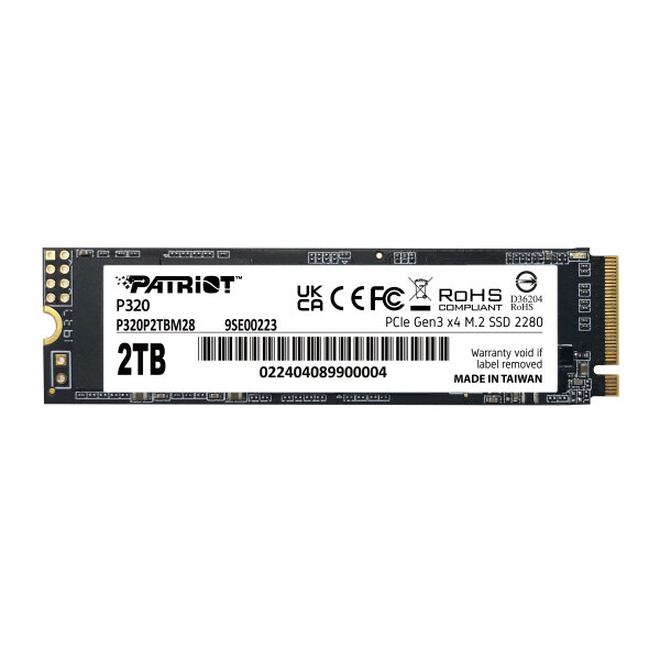 Patriot P320 - SSD - 2 TB - PCIe 3.0 x4 (NVMe)
