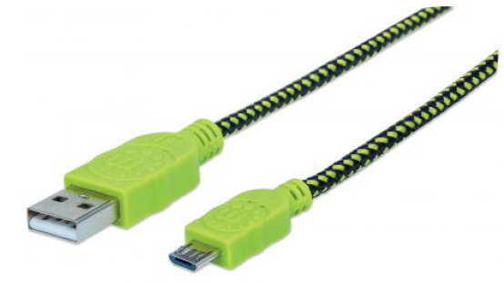 Manhattan USB2.0-A/MicroB 1m