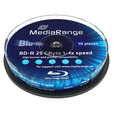 MediaRange BD-R 25GB 10er