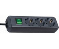 Brennenstuhl Steckdosenleiste ECO-Line 3x 3m schwarz