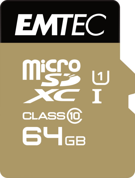 Emtec mSD 64GB UHS-I U1 EliteGold + Adapter