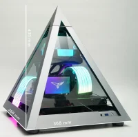 AZZA Geh mini-ITX Pyramid mini 806 Aluminium temp.Glass ARGB