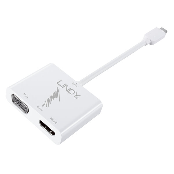 Lindy USB-C auf VGA/HDMI