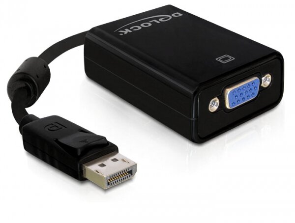 DeLOCK Displayport 1.1 / VGA Adapter schwarz