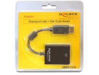DeLOCK Displayport 1.1 / VGA Adapter schwarz