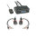 Lindy 42342 Tastatur/Video/Maus (KVM)-Switch Schwarz