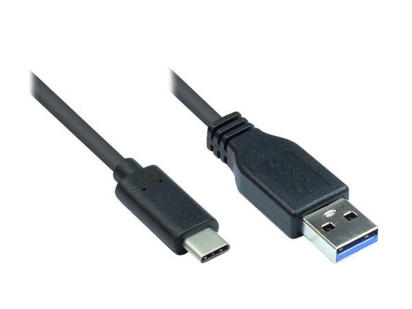 GC USB-C/USB-A 1m schwarz