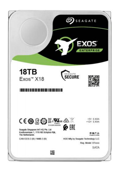 Seagate 8.9cm (3.5")  18TB SAS3  Exos X18 512e 7200 256MB intern