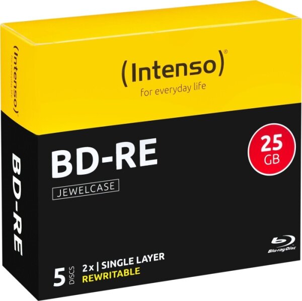 Intenso BD-RE 25GB 5 Stk. ,2x