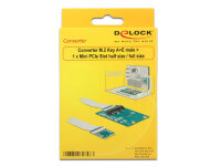 DELOCK Konverter M.2 Key A+E -> Mini PCIe Slot m. fle