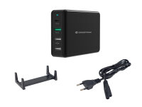 CONCEPTRONIC Ladegerät 4Port 3xUSB-A/1xC Desk    65WPD3.0 sw