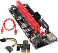 Eyeco PCIe Riser 16x / 1x PCIe 6pin/15pin Stromversorgung