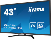IIYAMA 108cm  (43")   X4373UHSU-B1 16:9  2xHDMI+DP+USB black