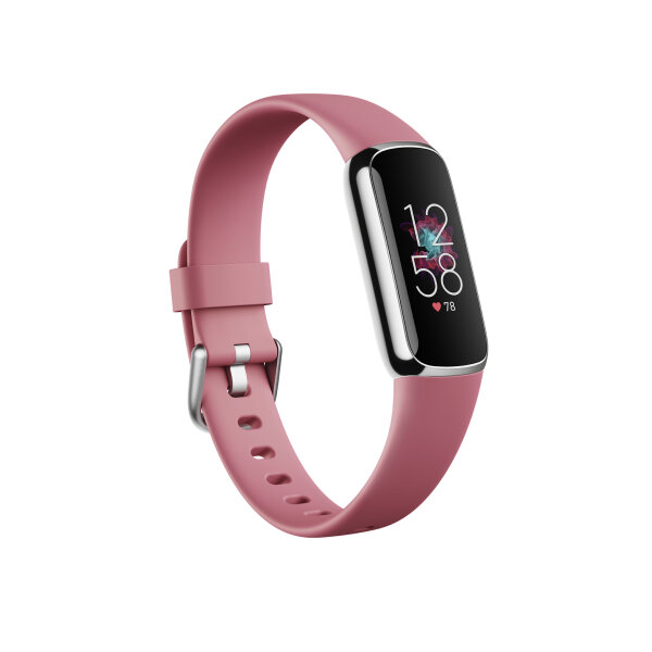 Fitbit Luxe Platinum/Cranberry