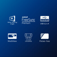 Philips 86,4cm (34,0") 346E2CUAE 21:09 HDMI+DP+USB-C VA