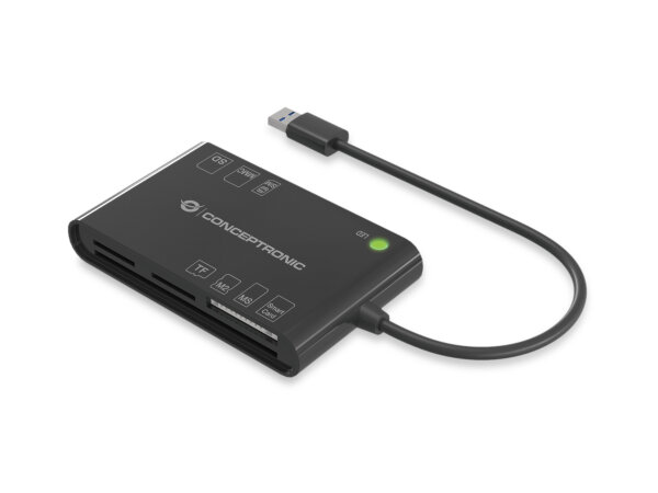 CONCEPTRONIC Kartenleser USB-A2.0->7-in-1            schwarz