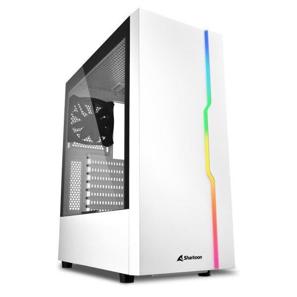 Sharkoon Gehäuse RGB   Slider       ATX       1xGlas weiß