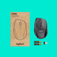 Logitech M705 Marathon Wireless Mouse 7 Tasten black
