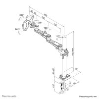 Neomounts TIS 10"-30" 1TFT 3Gelenke sil. Max.12KG